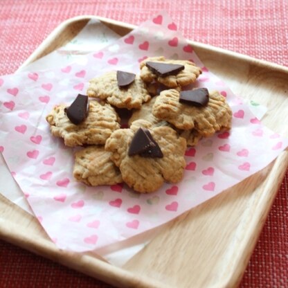 こちらも作ってみました♪低糖仕様の粉と手作り糖質オフチョコトッピング♪久々のおからを使った料理を楽しめました☆彡ごちそうさまでした(*^o^*)♪